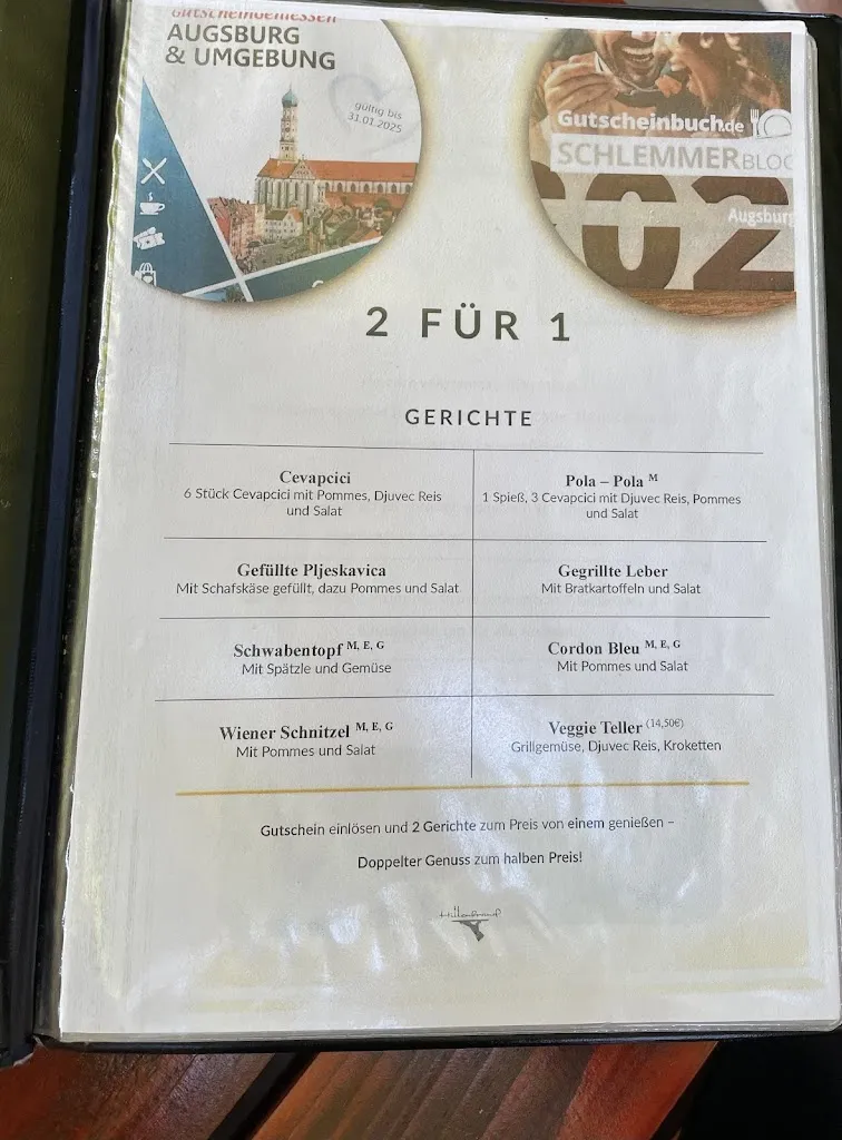 Menu_Gaststätte Hillenbrand_Gersthofen_immagine_4