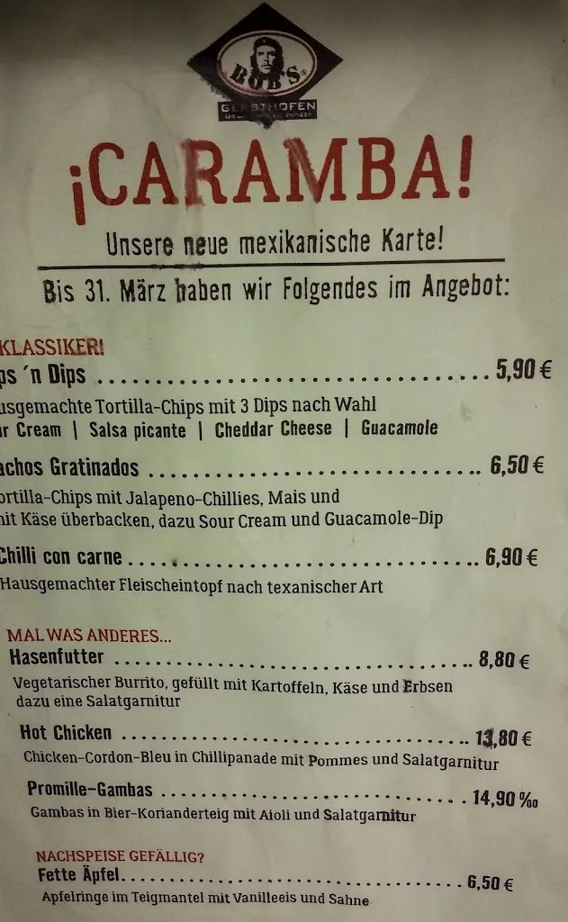 Menu_BOB'S Rock & Bowl Gersthofen_Gersthofen_image_3