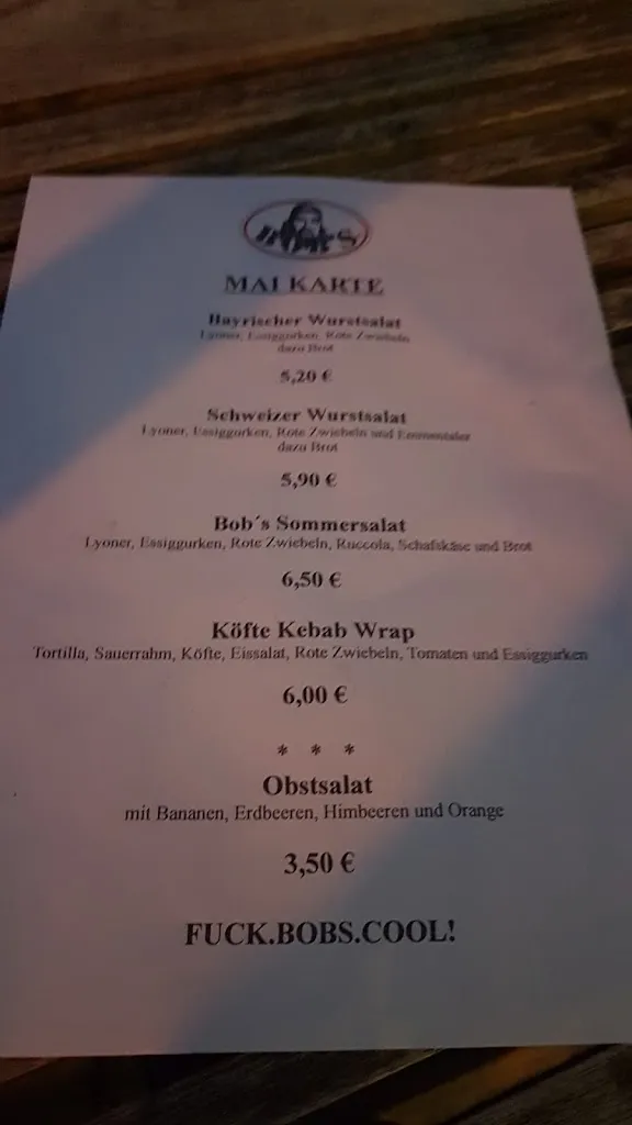 Menu_BOB'S Rock & Bowl Gersthofen_Gersthofen_image_4