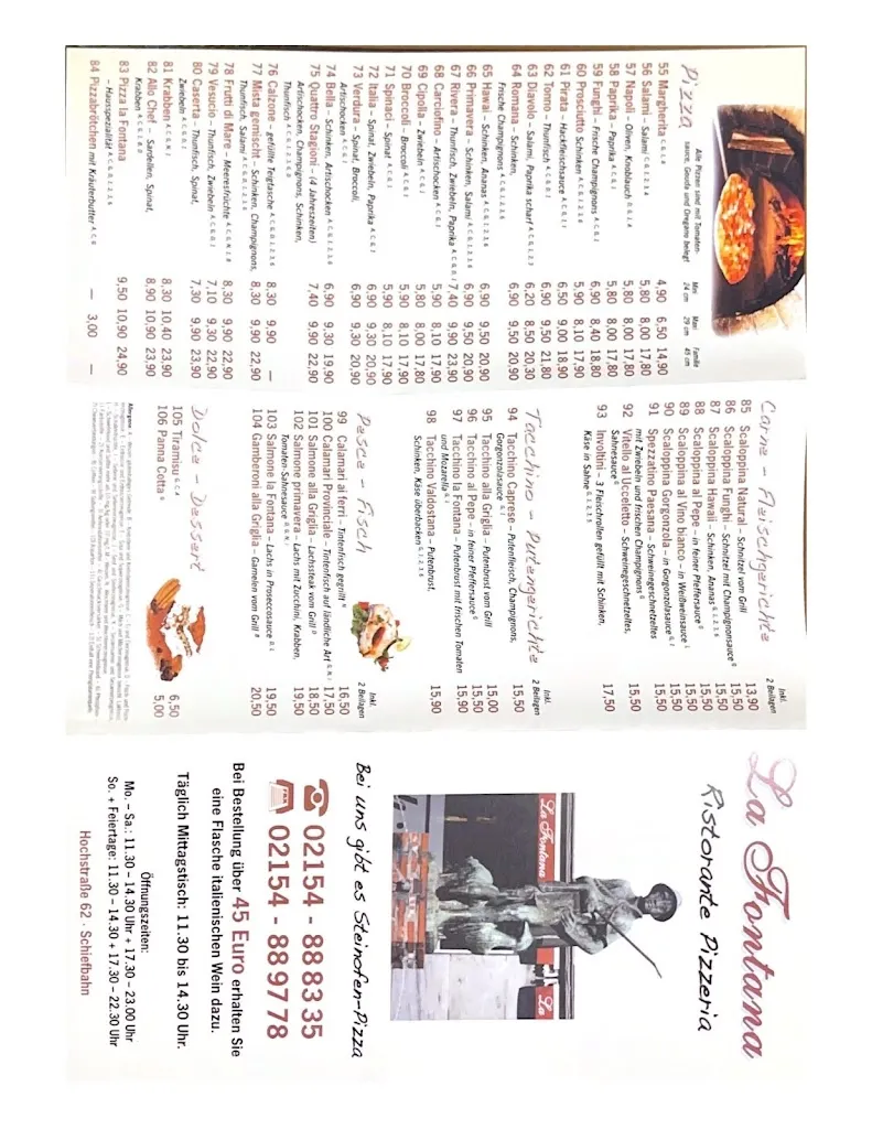 Menu_Ristorante Pizzeria La Fontana_Willich_image_3