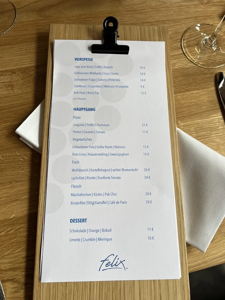 Menu_felix. | Weinbar & Restaurant_Viersen_immagine_2
