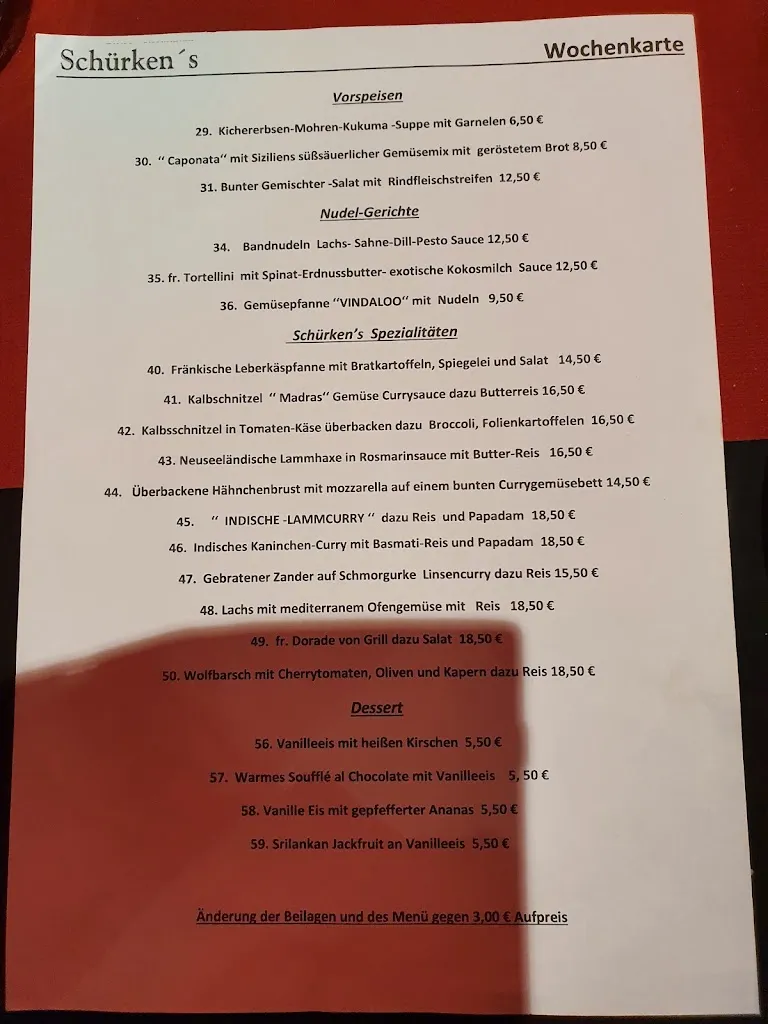 Menu_Hotel Restaurant Schürken's_Mönchengladbach_image_1