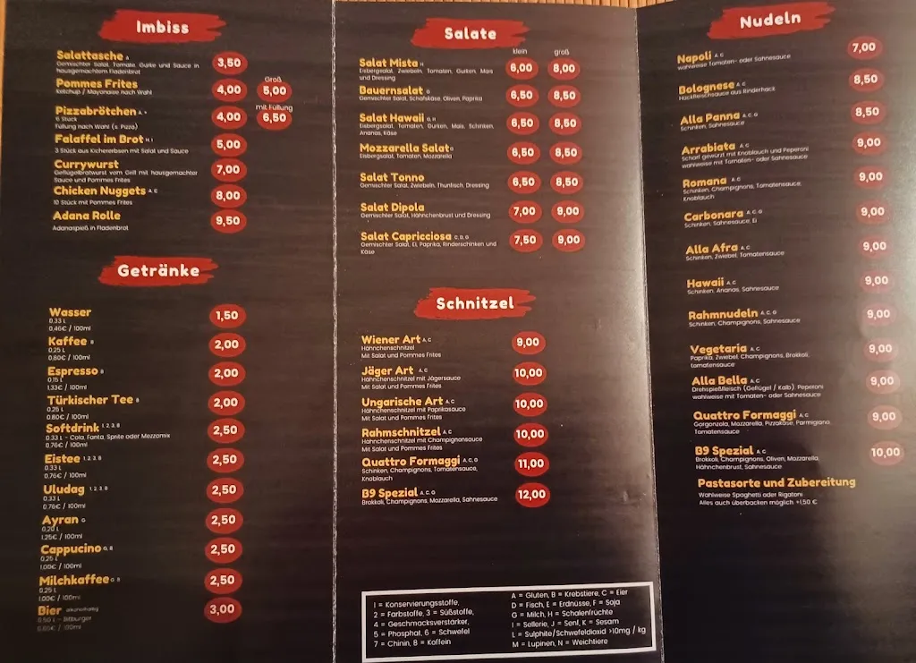 Menu_Restaurant B9 Grill_Breisig_immagine_3