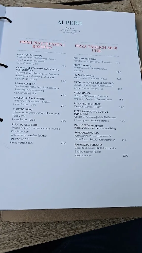 Menu_Ai Pero PURS Authentic Italian Trattoria_Andernach_immagine_4