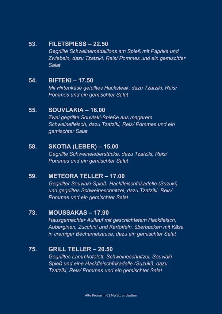 Menu_Restaurant ATHEN im Gasthaus Milles_Andernach_immagine_1