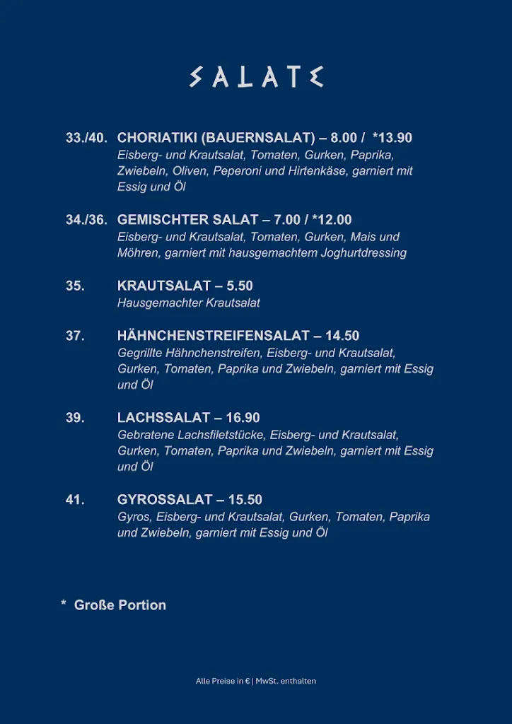 Menu_Restaurant ATHEN im Gasthaus Milles_Andernach_immagine_4