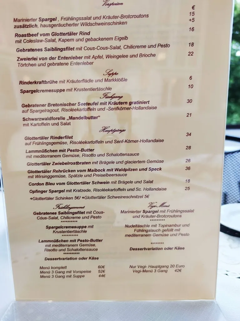 Menu_Gasthaus Zum goldenen Engel_Glottertal_immagine_1