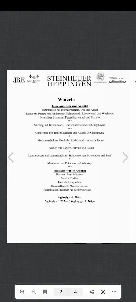 Menu_Steinheuers Landgasthof Poststuben_Neuenahr-Ahrweiler_image_3