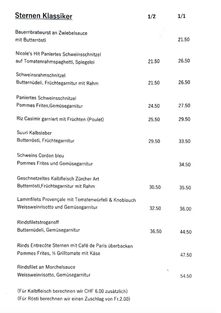 Menu_Gasthof Sternen_Bern_image_4