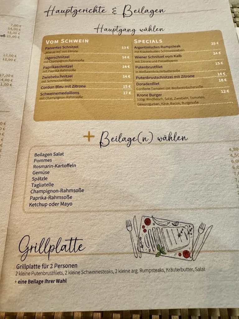 Menu_Krone -Restaurant & Bar - KIRNER Brauerei Ausschank auf 3. Etagen_Kreuznach_immagine_1