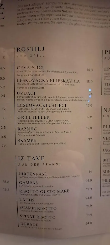 Menu_Restaurant Magaré_Lahnstein_immagine_1