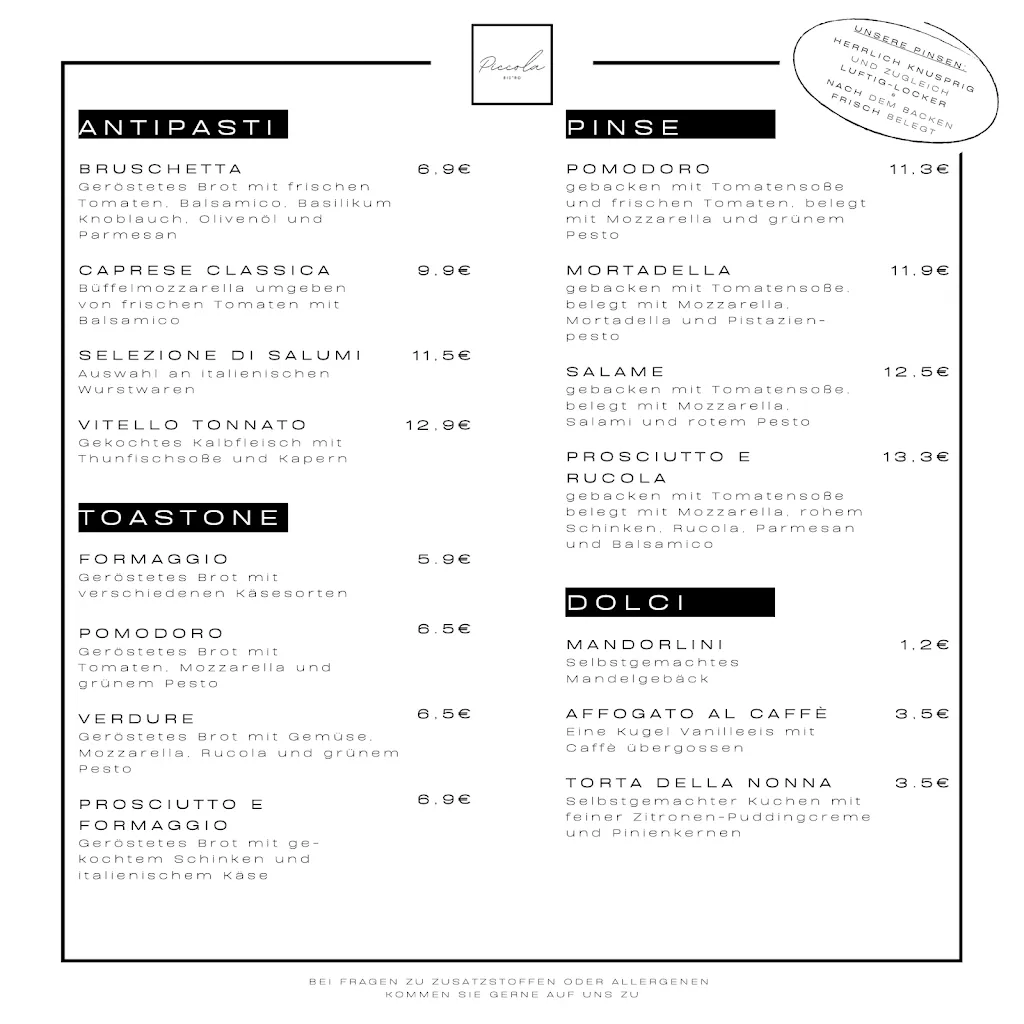 Menu_Bistro Piccola_Bornheim_image_1
