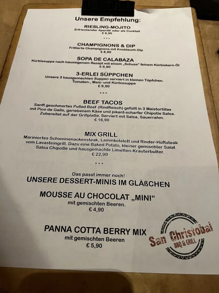 Menu_San Christobal_Cochem_image_3
