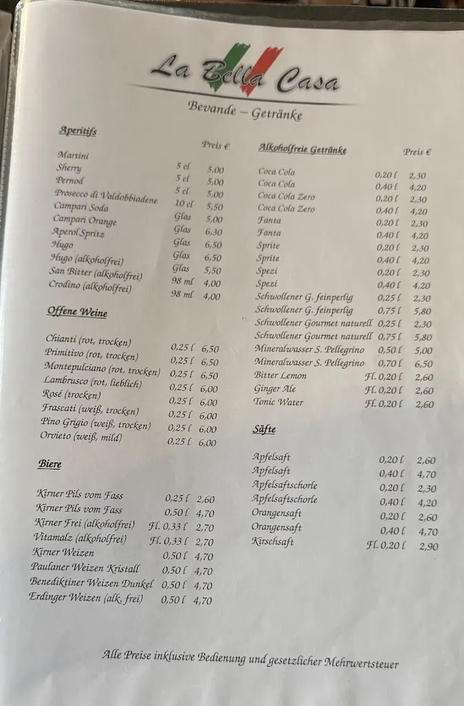 Menu_La bella Casa da Silvio_Herborn_image_4