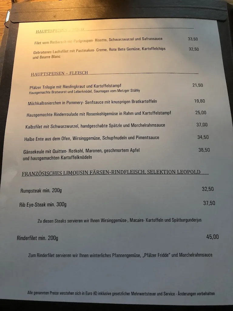 Menu_LEOPOLD Restaurant im Weingut von Winning_Deidesheim_image_1