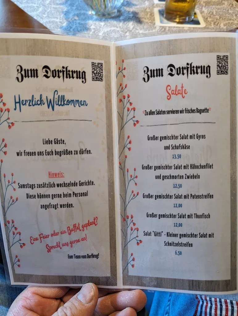 Menu_Gaststätte zum Dorfkrug_Elkenroth_immagine_2