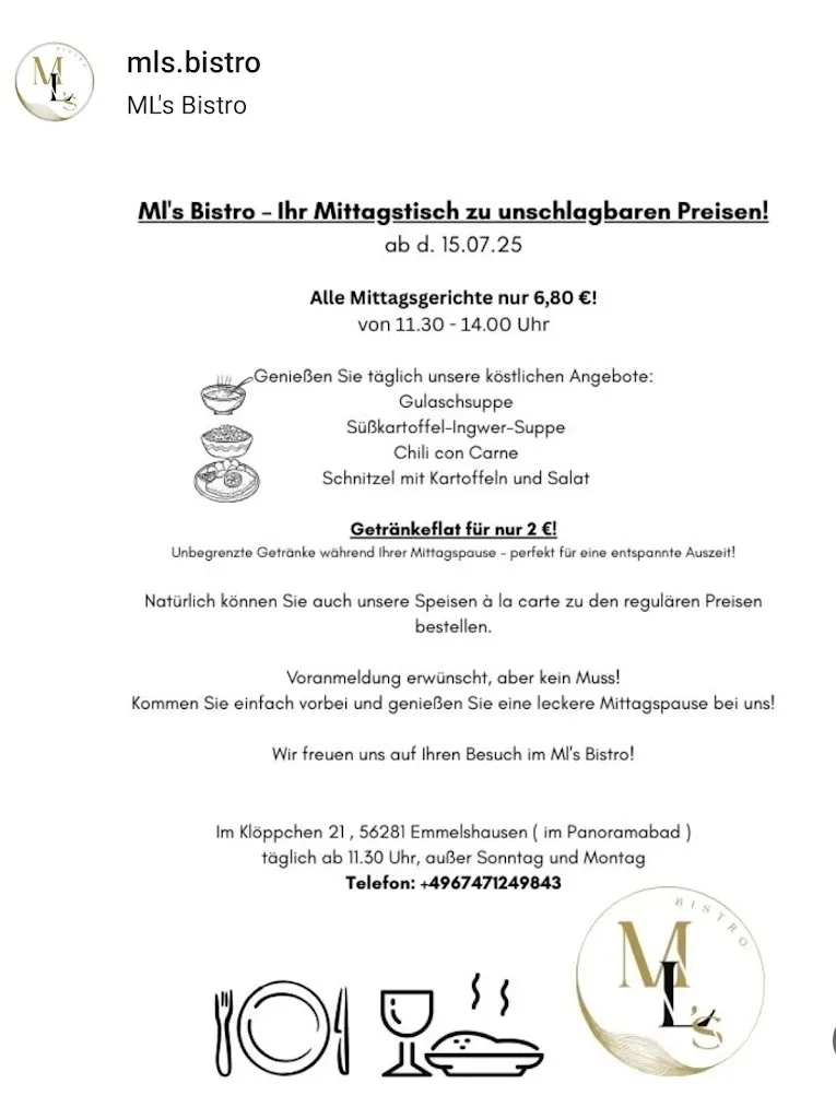 Menu_ML‘s Bistro_Emmelshausen_image_1