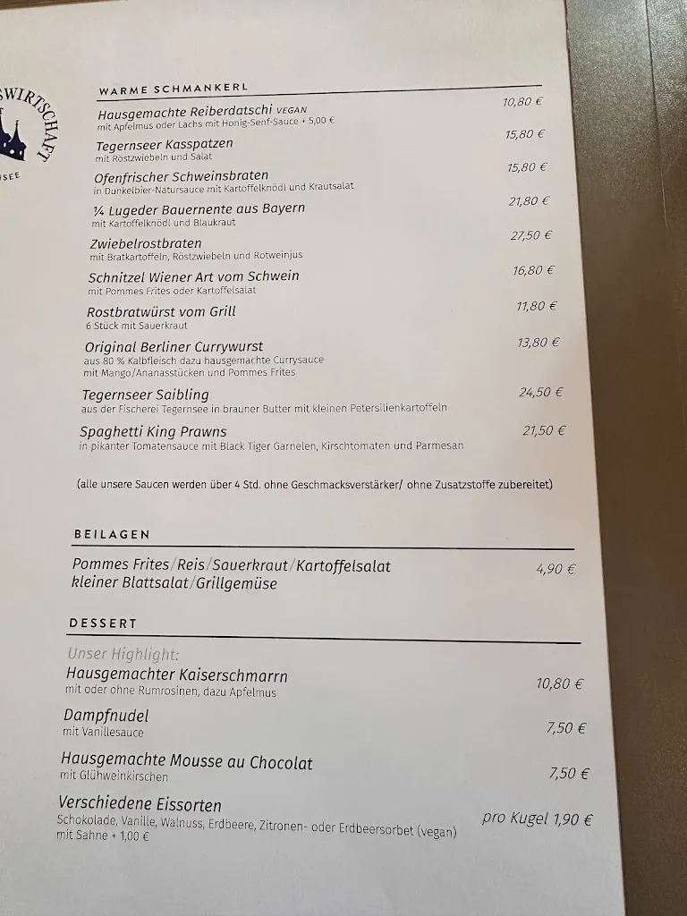 Menu_Schlosswirtschaft Tegernsee_Tegernsee_immagine_3