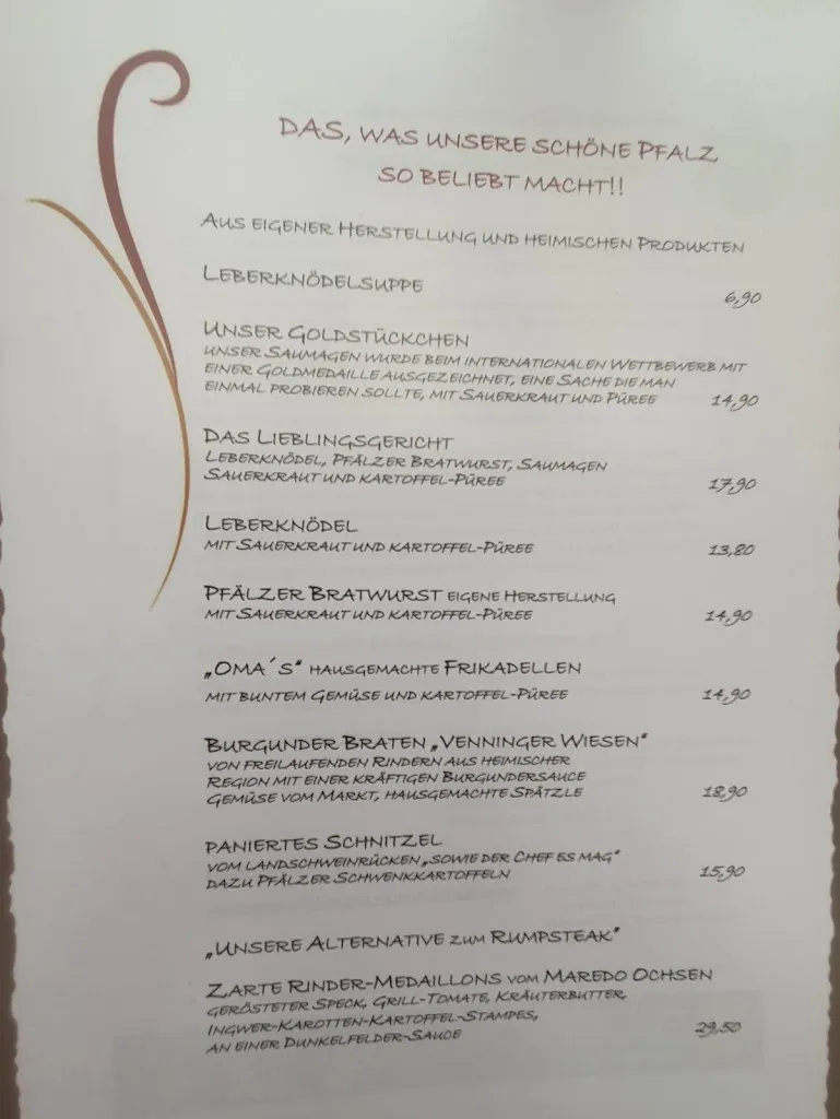 Menu_Hotel Restaurant Pfälzer Hof_Edenkoben_image_1