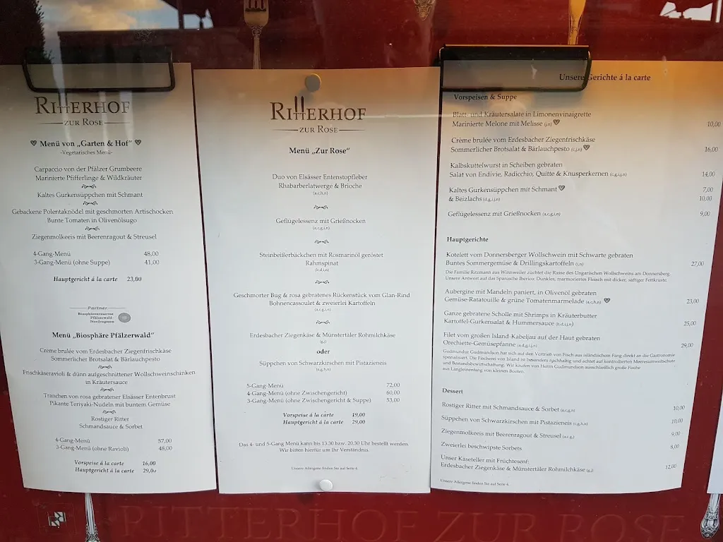 Menu_Ritterhof zur Rose_Burrweiler_immagine_3