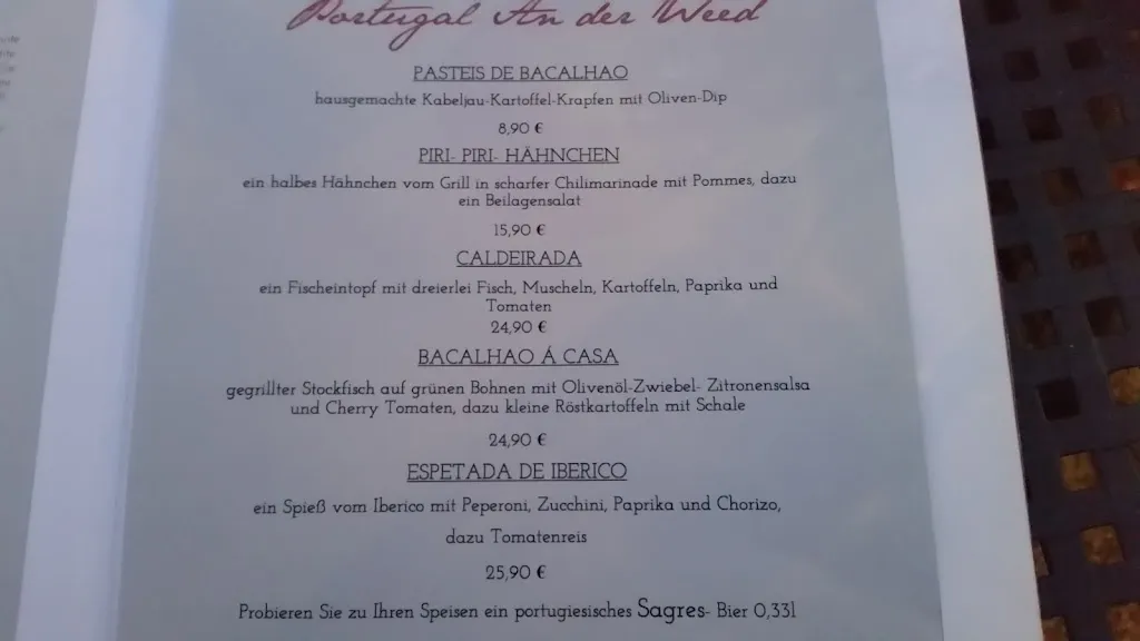 Menu_Restaurant An der Weed_Großfischlingen_immagine_2