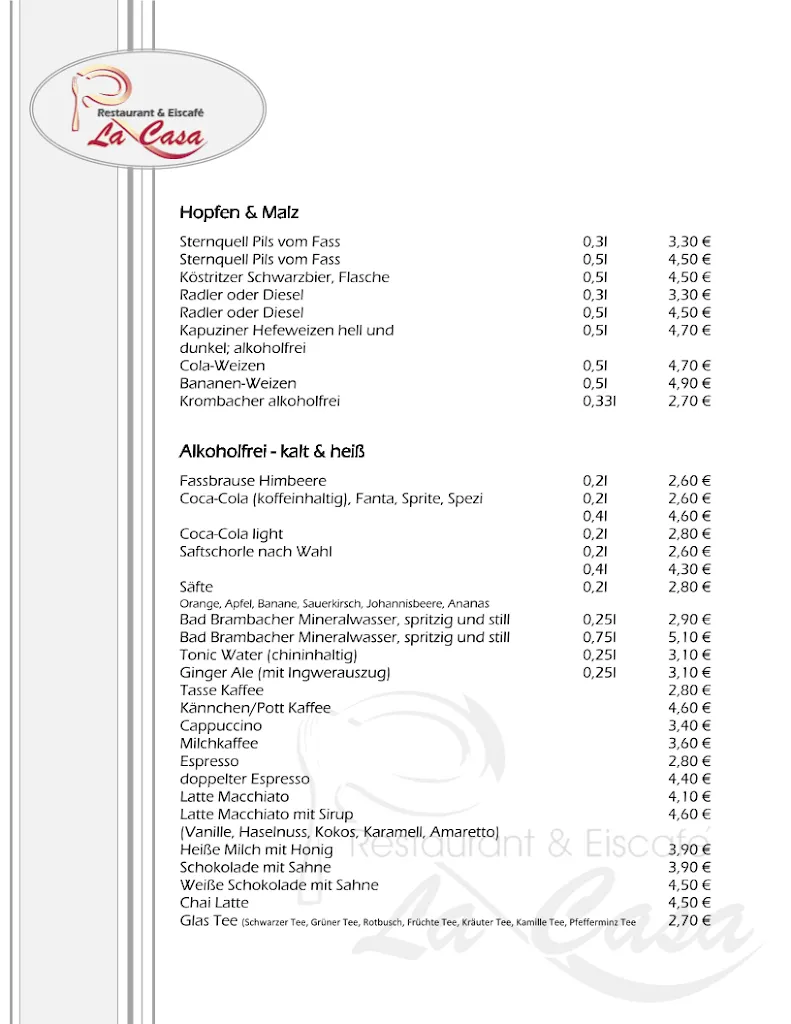 Menu_Restaurant & Eiscafé „ La Casa“_Eisenberg_image_1
