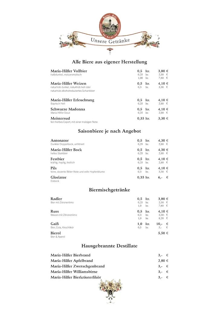 Menu_Maria-Hilfer Sudhaus / Kössel-Bräu_Eisenberg_image_1