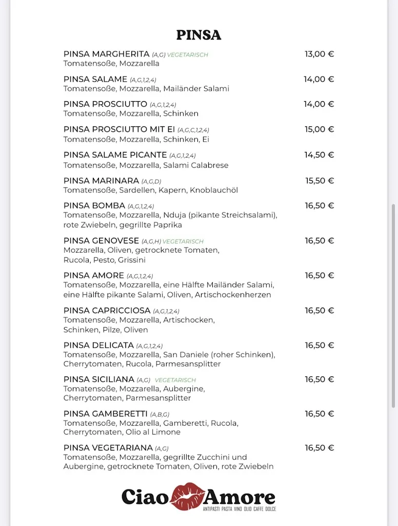 Menu_Ciao💋Amore Gilching_Gilching_image_1