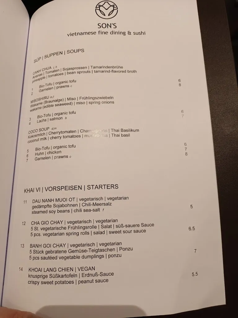 Menu_SON'S Restaurant_Gilching_image_3