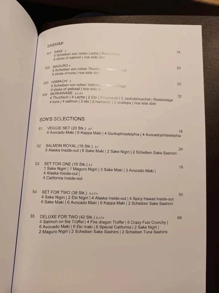 Menu_SON'S Restaurant_Gilching_image_4