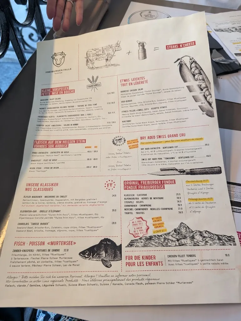 Menu_FREIBURGER FALLE Steaks & Cheese_Murten_image_1