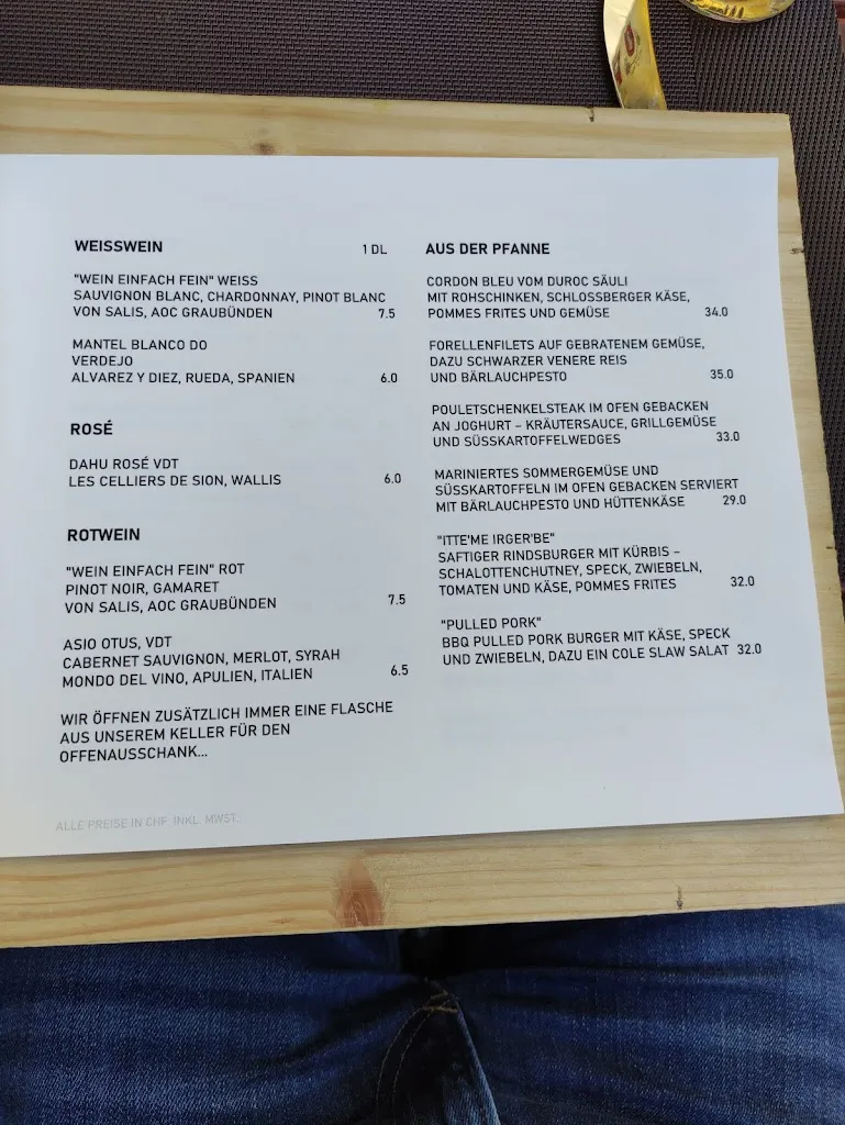 Menu_Restaurant Mühlirad_Bern_image_4