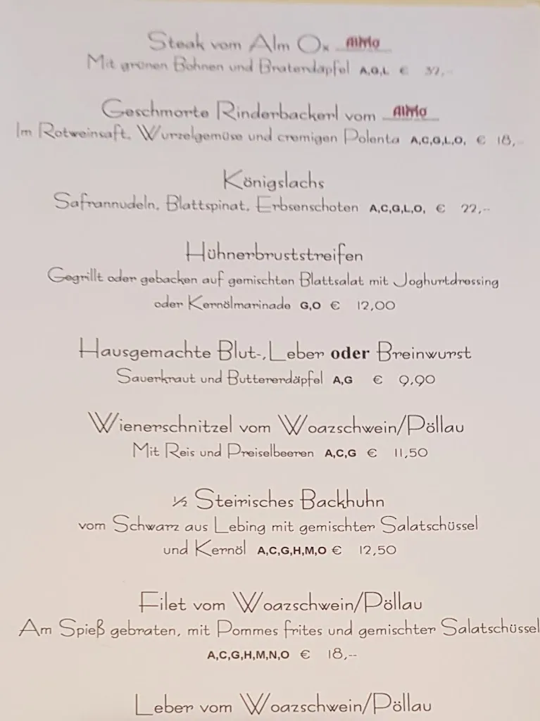 Menu_Restaurant & Hotel Zum Forsthaus_Austria_image_2
