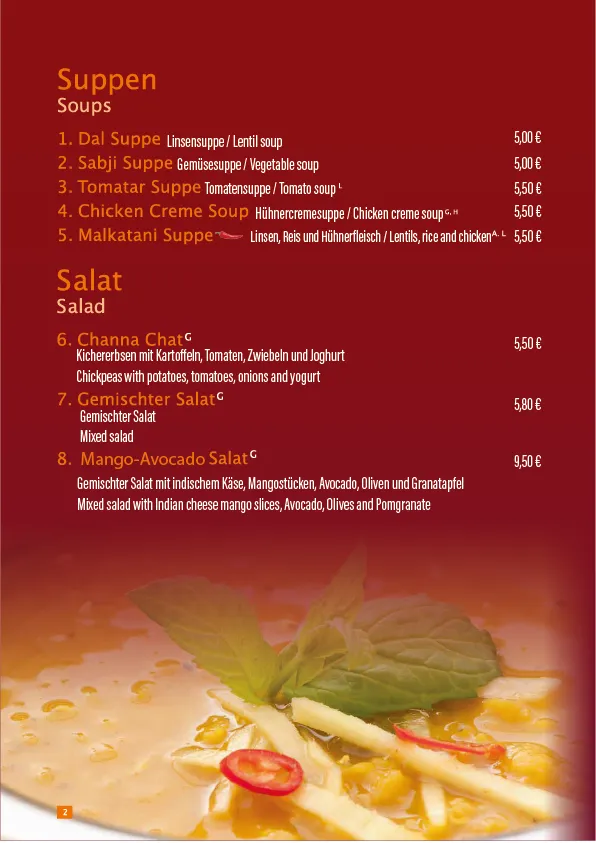 Menu_Restaurant Maharaja_Gilching_immagine_2