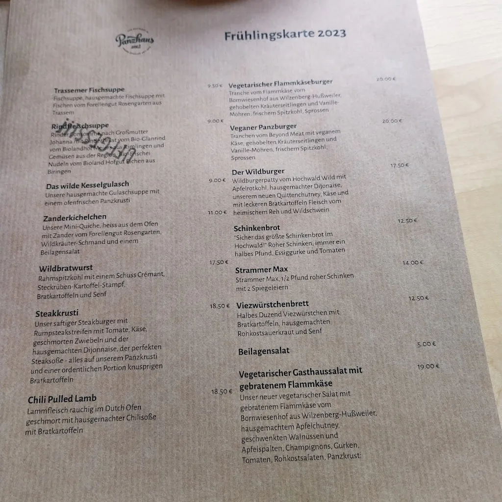 Menu_Das Gasthaus im Panzhaus_Greimerath_immagine_1