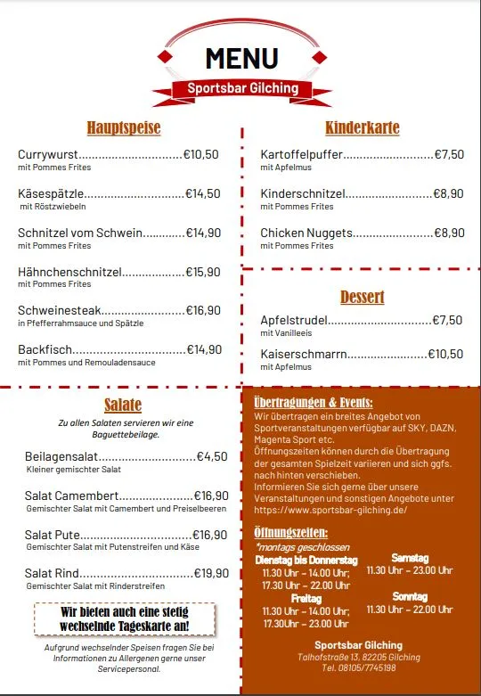 Menu_Sportsbar Gilching_Gilching_image_2