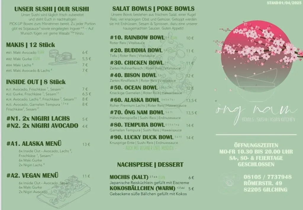 Menü_ông nam | bowls | sushi | asian kitchen_Gilching_Bild_1