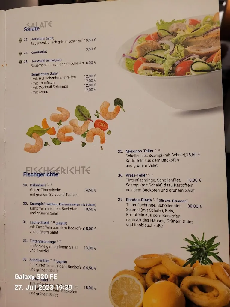 Menü_Restaurant Poseidon_Gerolstein_Bild_2