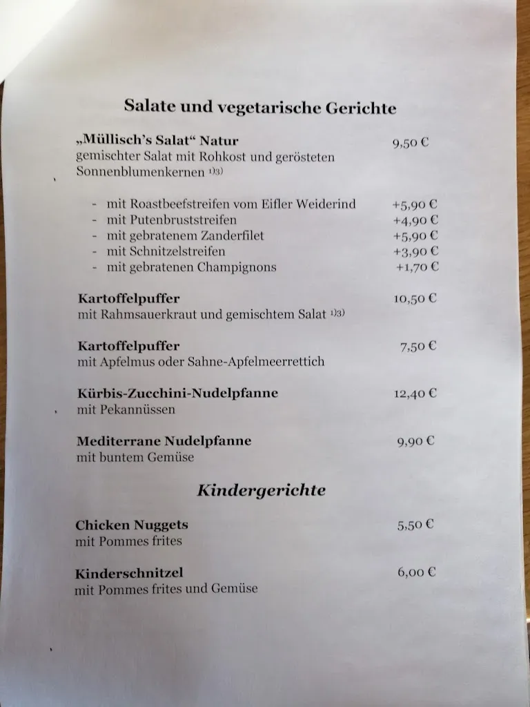 Menu_Müllisch's Hof_Dohm-Lammersdorf_immagine_1