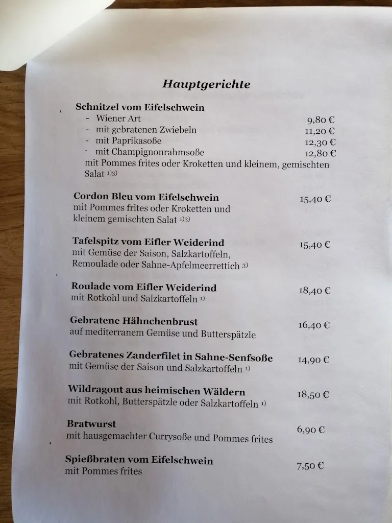 Menu_Müllisch's Hof_Dohm-Lammersdorf_immagine_2
