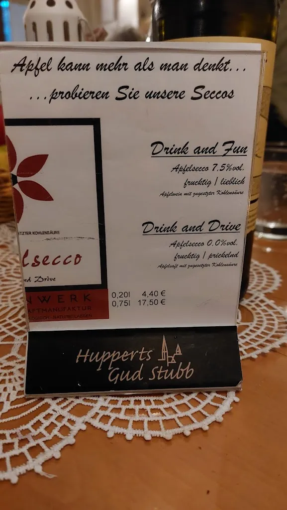 Menu_Hupperts Gud Stubb_Gundersheim_image_1