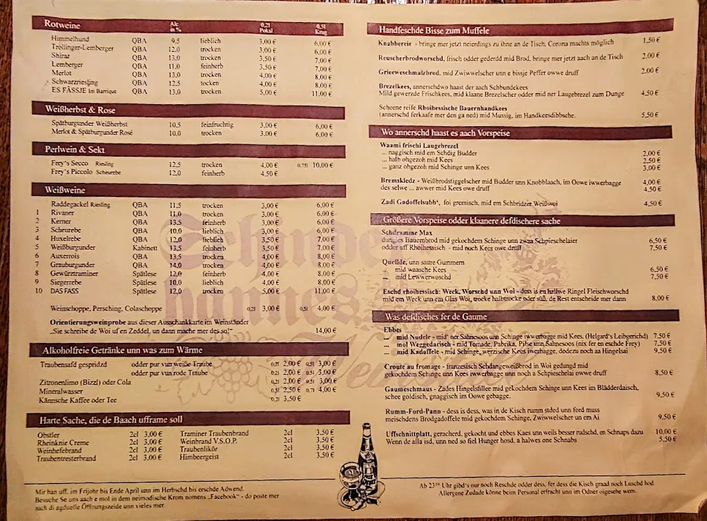 Menu_Schinderhannes-Weinstall Straußwirtschaft_Guntersblum_immagine_2