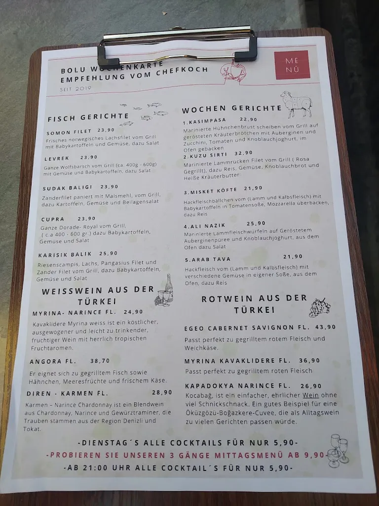 Menu_Bolu Restaurant / Cafe / Bar / Catering_Starnberg_image_1