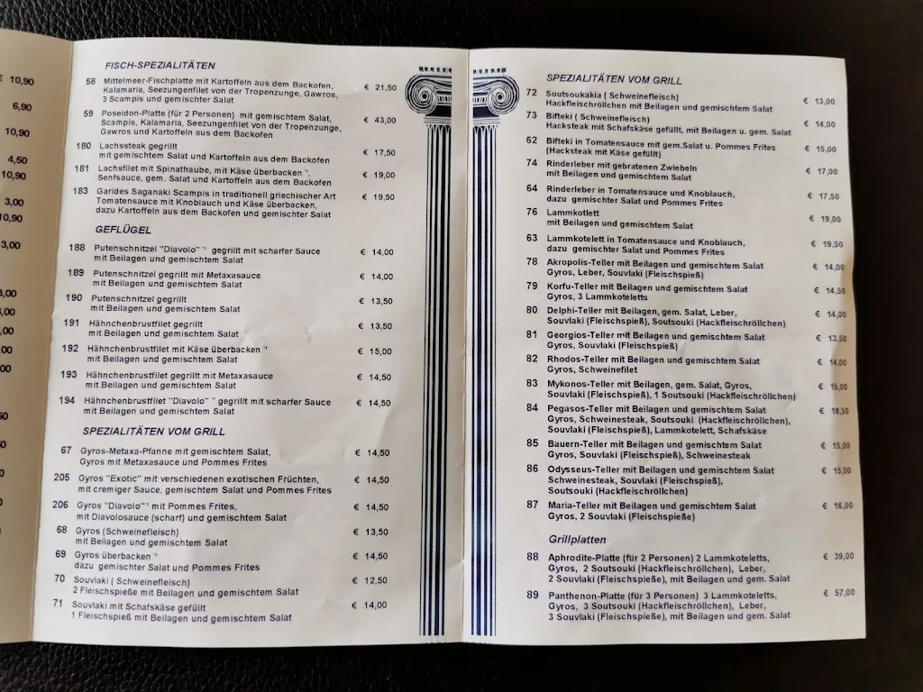 Menu_Hotel Friedrich mit Restaurant Pegasos_Hachenburg_image_1
