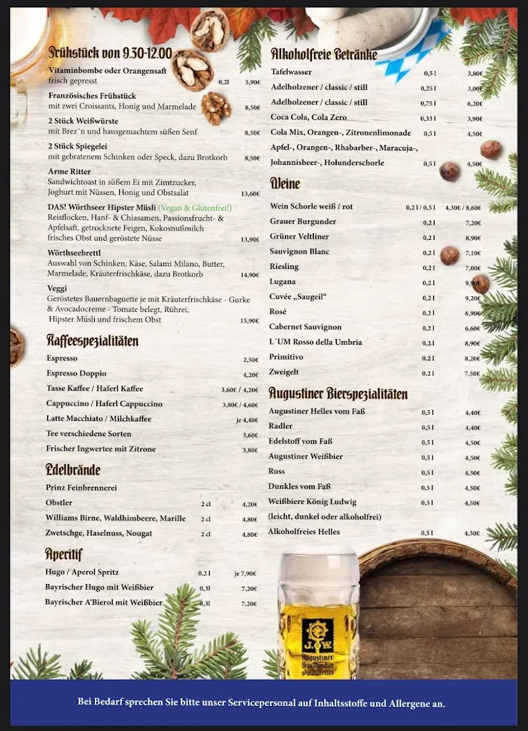 Menu_Augustiner am Wörthsee / Strandbad Fleischmann / Kiosk & Biergarten_Wörthsee_image_3