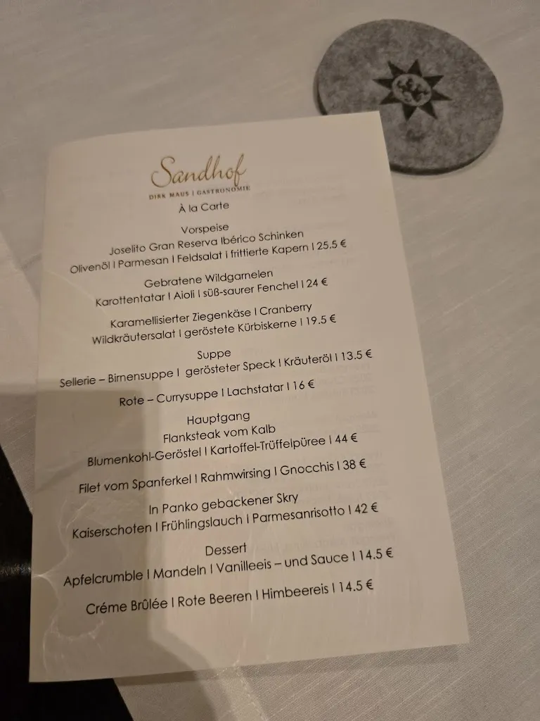 Menu_Sandhof Restaurant „Dirk Maus“_Rhein_image_1