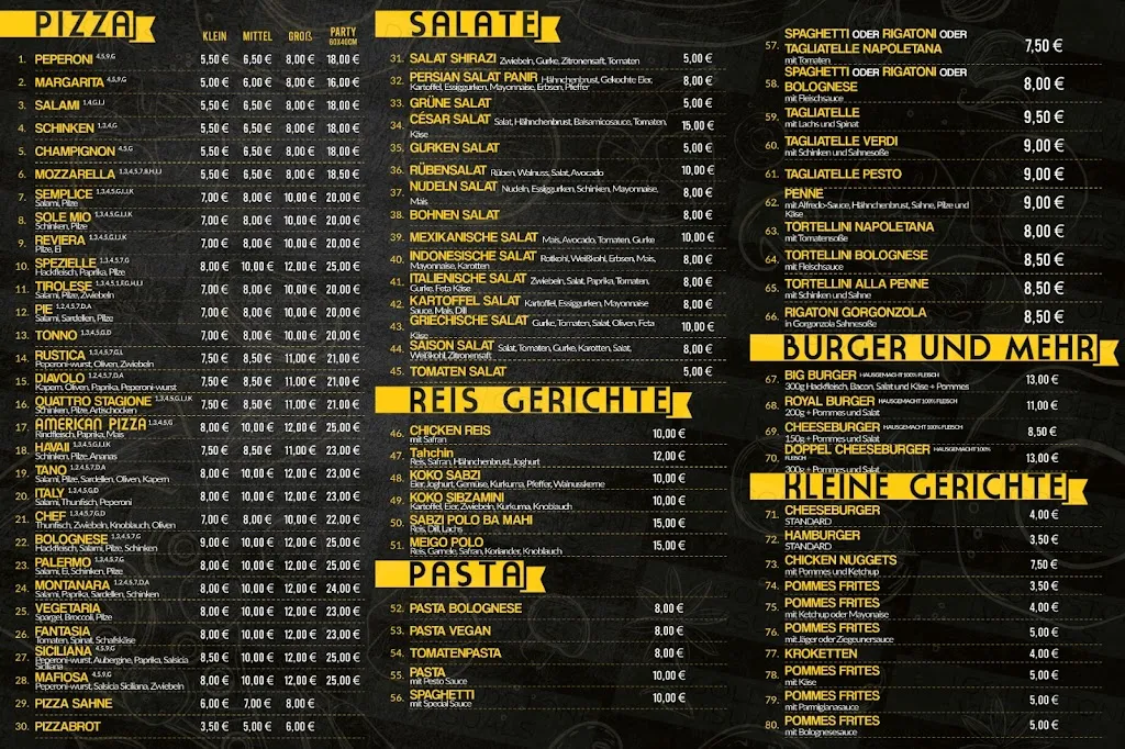 Menu_Pizzeria Napoli Lieferservice Haßloch_Haßloch_immagine_1