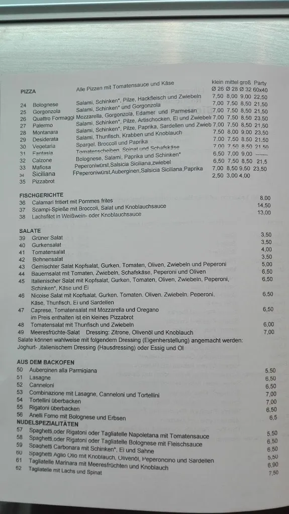 Menu_Pizzeria Napoli Lieferservice Haßloch_Haßloch_immagine_4