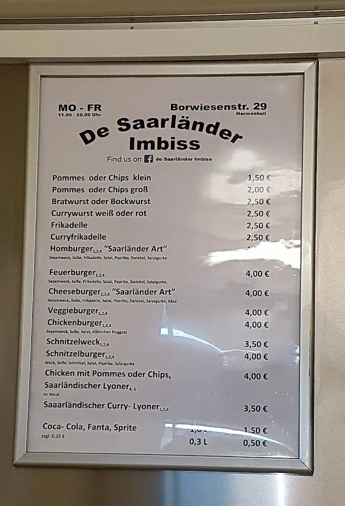 Menu_De Saarländer Imbiss_Hermeskeil_immagine_2