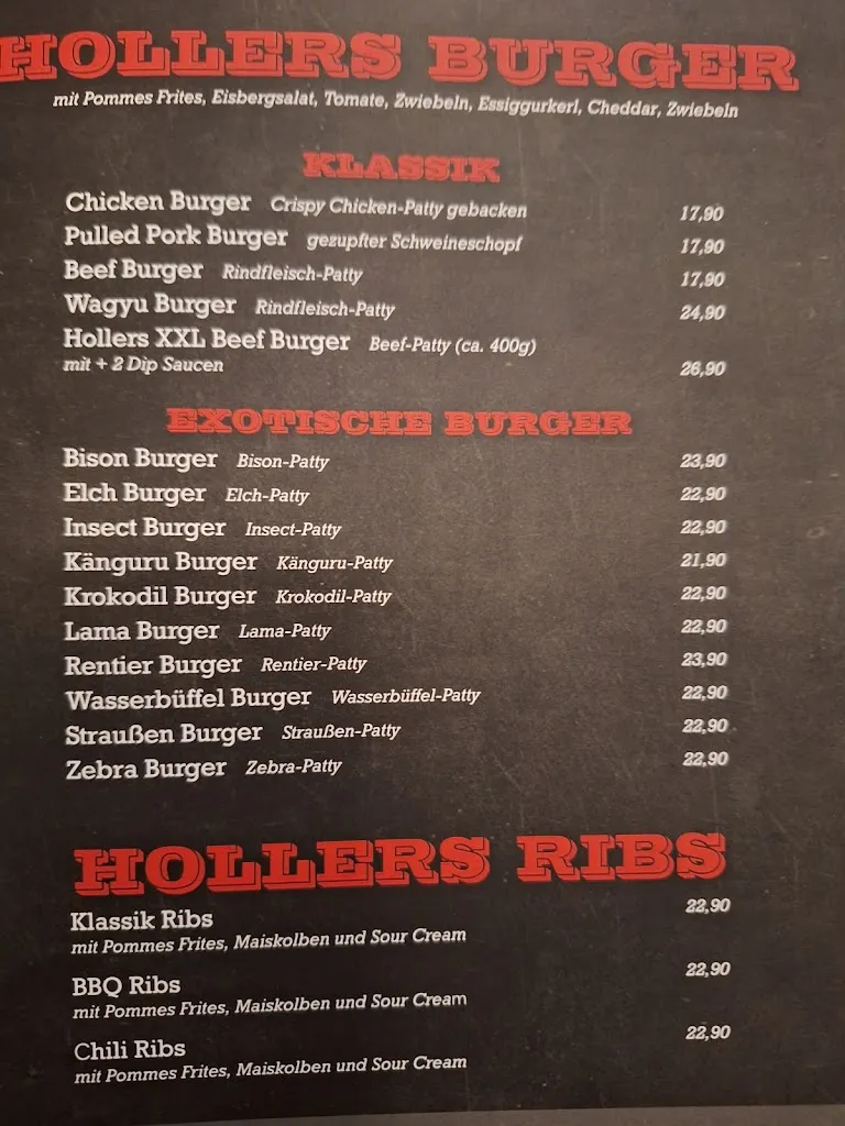 Menu_Hollers Steakhaus_Austria_immagine_1